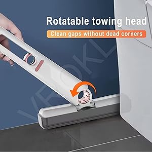 Mini Handheld Sponge Mop – Compact Absorbent Squeegee Cleaner with Replaceable Pads