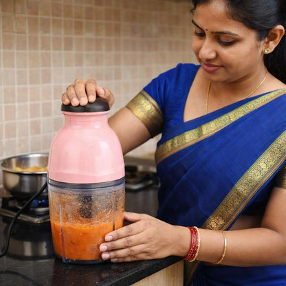 Electric Capsule Cutter Juicer – High-Power Multipurpose Mini Food Chopper for Fruits, Vegetables, Nuts & Chutneys