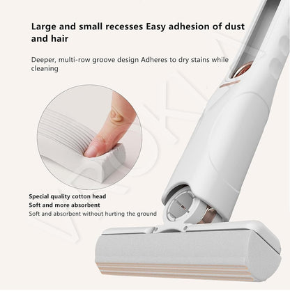 Mini Handheld Sponge Mop – Compact Absorbent Squeegee Cleaner with Replaceable Pads