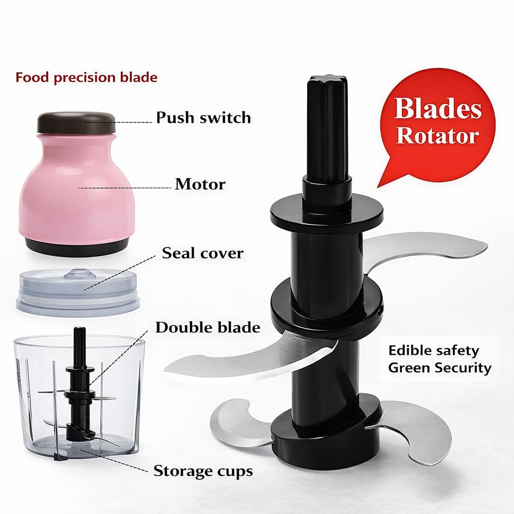 Electric Capsule Cutter Juicer – High-Power Multipurpose Mini Food Chopper for Fruits, Vegetables, Nuts & Chutneys