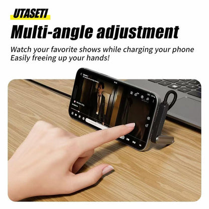 VYRNIX™ 2-in-1 Flex Stand Type-C  Charging Cable with Integrated stand.