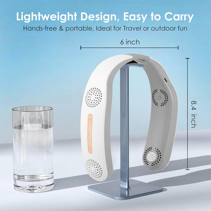 CoolBreeze Pro™ Smart Neck Fan – 360° Cooling | Bladeless | Ultra Silent | Long Battery Life