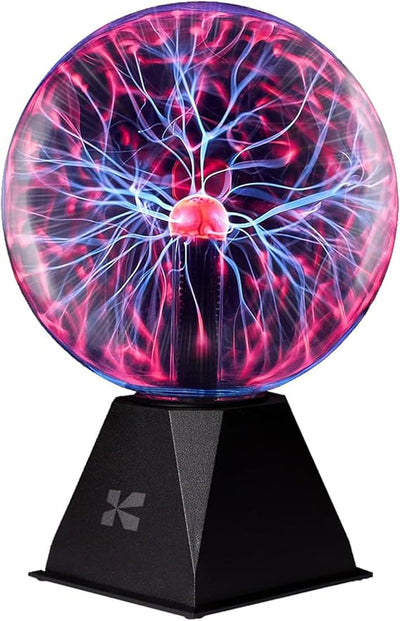 Plasma Ball Lamp – Touch Sensitive Lightning Globe, Interactive LED Desk Decor & Night Light