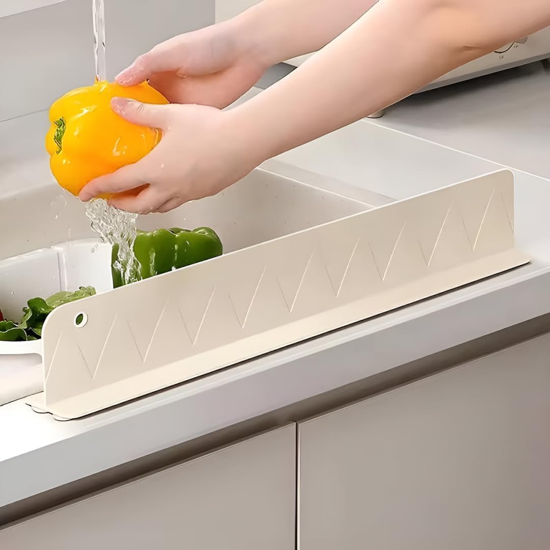 Silicone Sink Splash Guard Barrier – Flexible Water Stopper for Kitchen Counter Protection