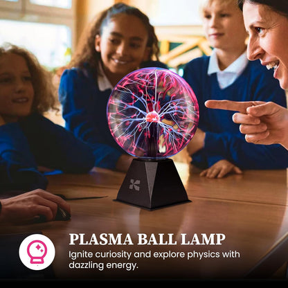 Plasma Ball Lamp – Touch Sensitive Lightning Globe, Interactive LED Desk Decor & Night Light