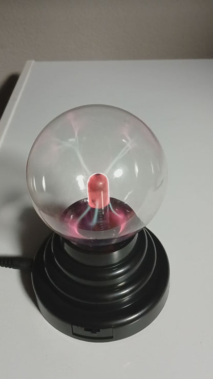 Plasma Ball Lamp – Touch Sensitive Lightning Globe, Interactive LED Desk Decor & Night Light