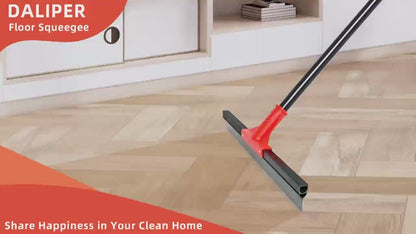 Magic Silicone Broom Floor Wiper – 3-in-1 Multipurpose Floor Cleaner for Water, Dust & Hair (Adjustable Handle)