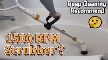 5-in-1 Magic Power Scrubber – Rechargeable Handheld Electric Cleaning Brush for Kitchen, Bathroom & Floor