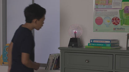 Plasma Ball Lamp – Touch Sensitive Lightning Globe, Interactive LED Desk Decor & Night Light