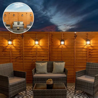 Solar Outdoor Wall Light – Automatic Dusk-to-Dawn LED Lantern | Waterproof Garden & Balcony Lamp