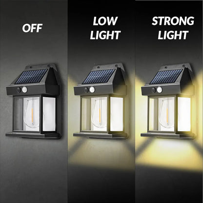Solar Outdoor Wall Light – Automatic Dusk-to-Dawn LED Lantern | Waterproof Garden & Balcony Lamp