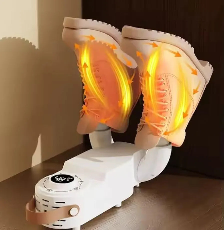Portable Electric Shoe Dryer – 360° Warm Air Circulation, Adjustable Timer, Multi-Function Boot & Shoe Dryer