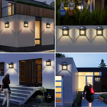Solar Outdoor Wall Light – Automatic Dusk-to-Dawn LED Lantern | Waterproof Garden & Balcony Lamp